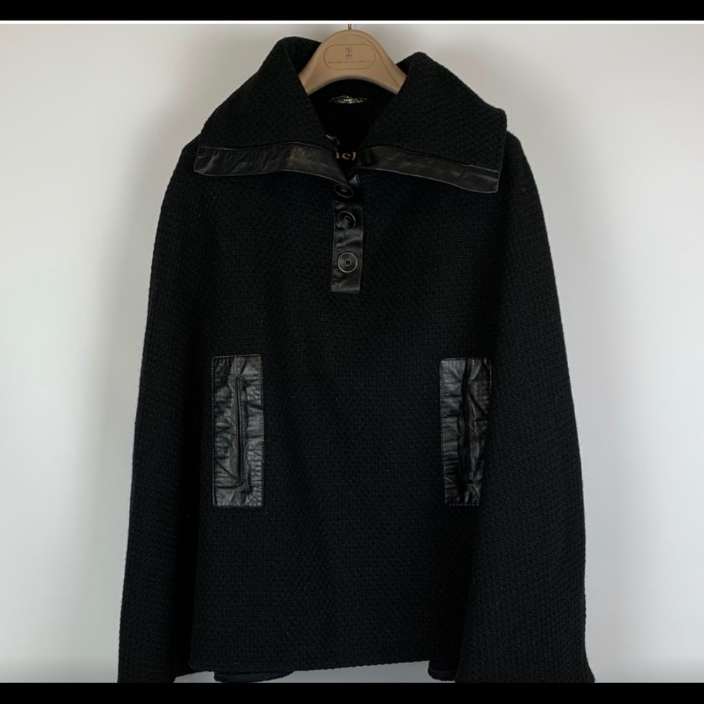 Mackage braided wool cape